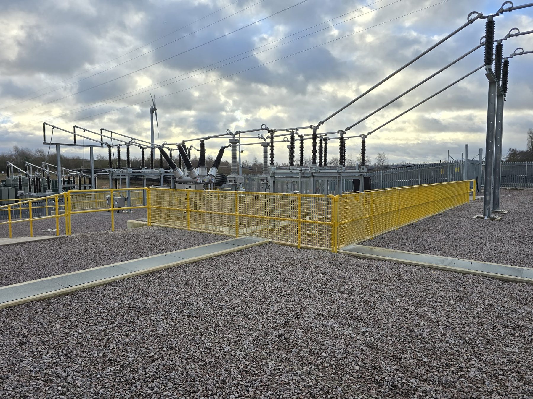 Commercial security fencing installed by Riverside Fencing Contractors at a high-security site